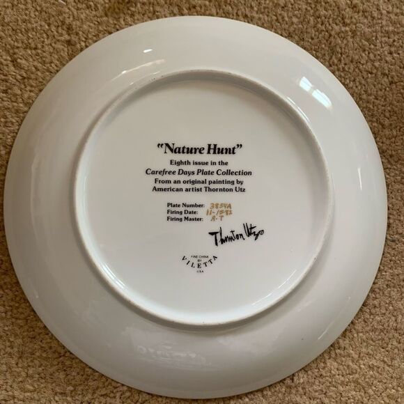 Nature Hunt Thornton Utz Carefree Days Plate Collection - Picture 3 of 4